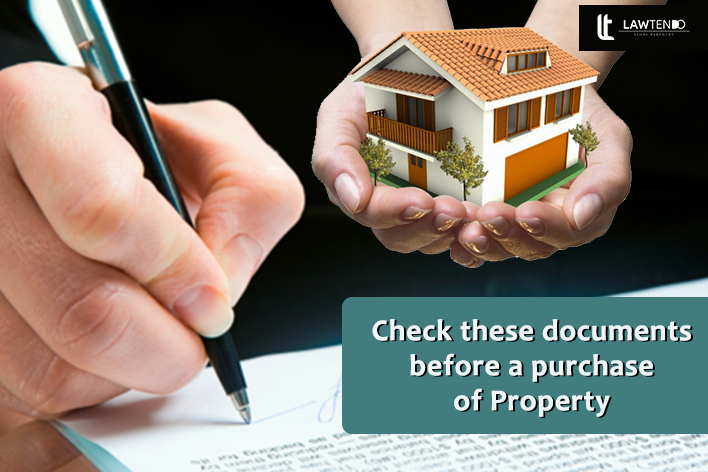 What are the documents to check before buying property?
