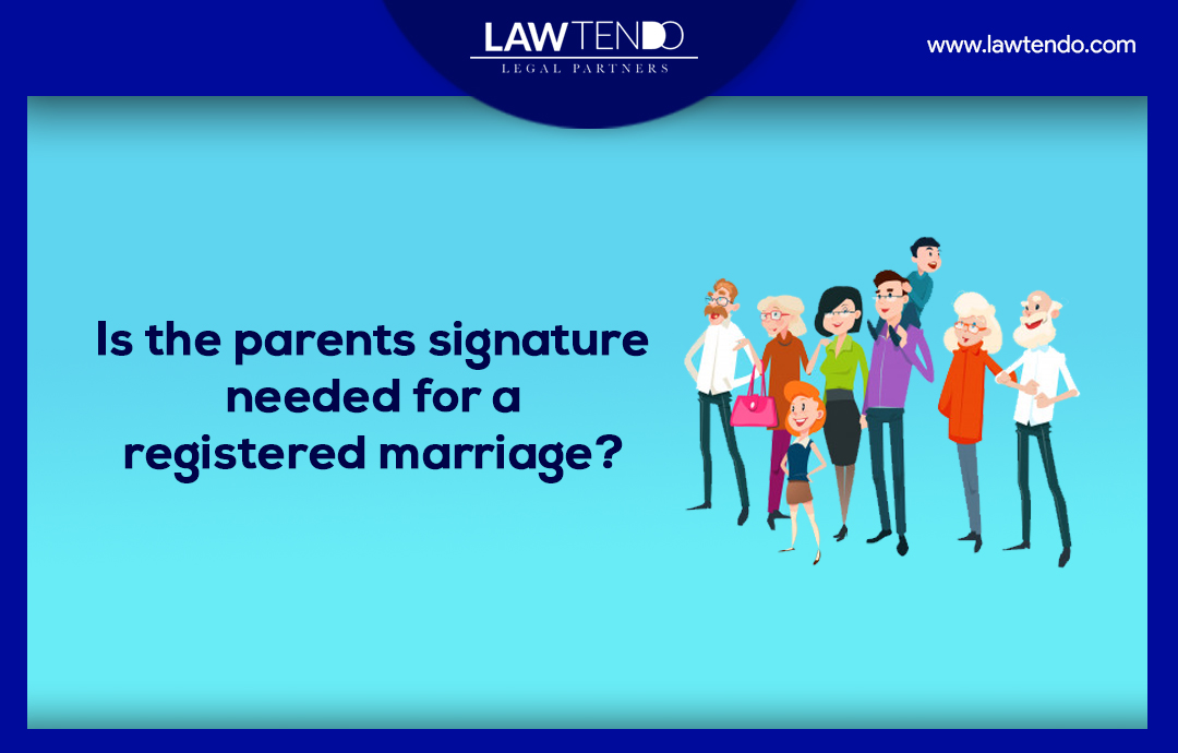 Is the parents signature needed for a registered marriage?